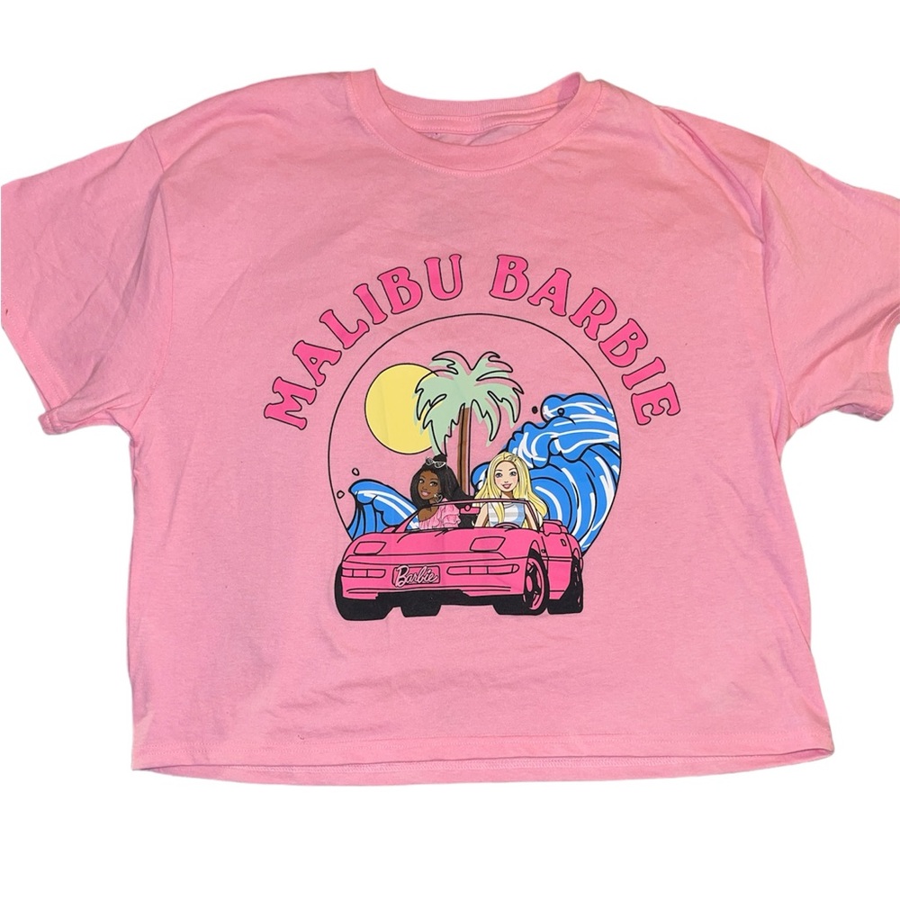 Barbie crop t-shirt size large